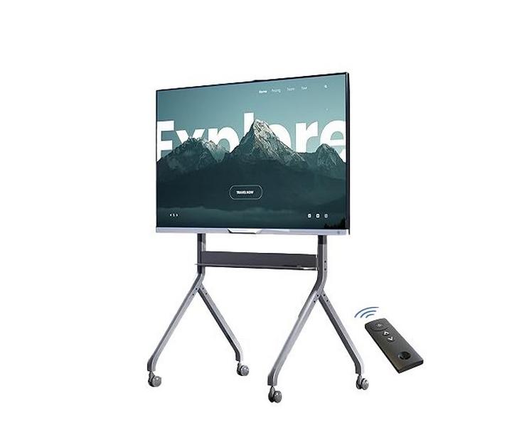 NB P220 60-100-Inch Motorized LED TV Bracket Stand With Remote 90.9KG Max Grey