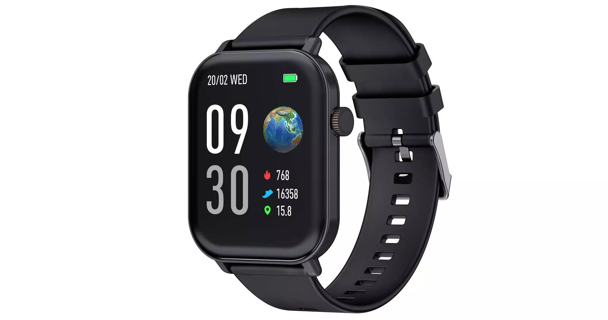 iOsuite Due 2 Smart Watch, Black