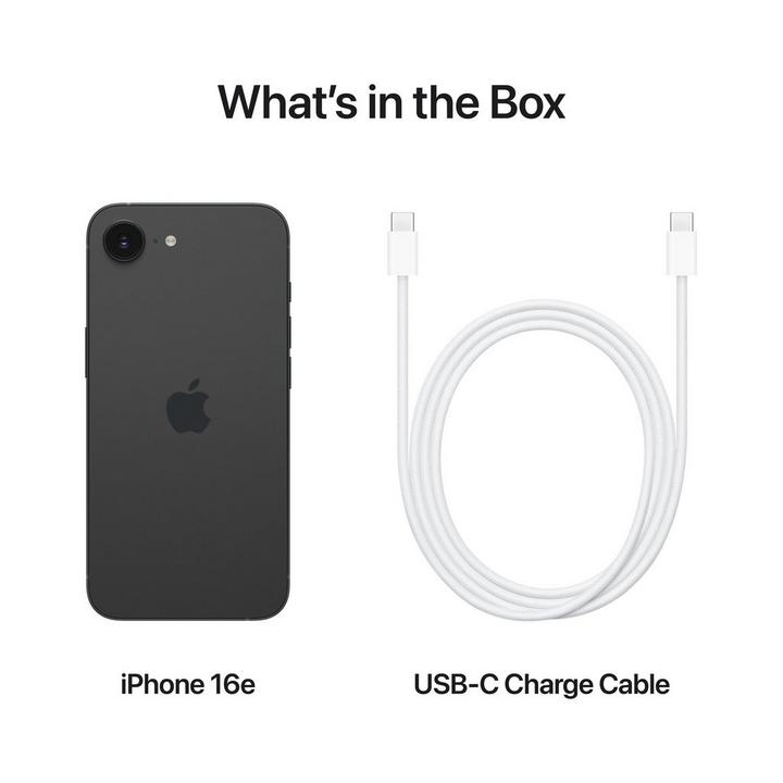 Apple iPhone 16E , 5G , 6.1 , 128GB , Black