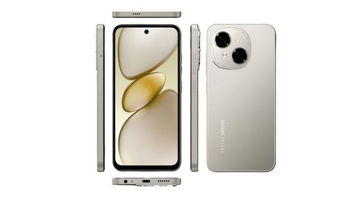 TECNO SPARK GO1, 4G LTE, 128 GB, Titanium Gold