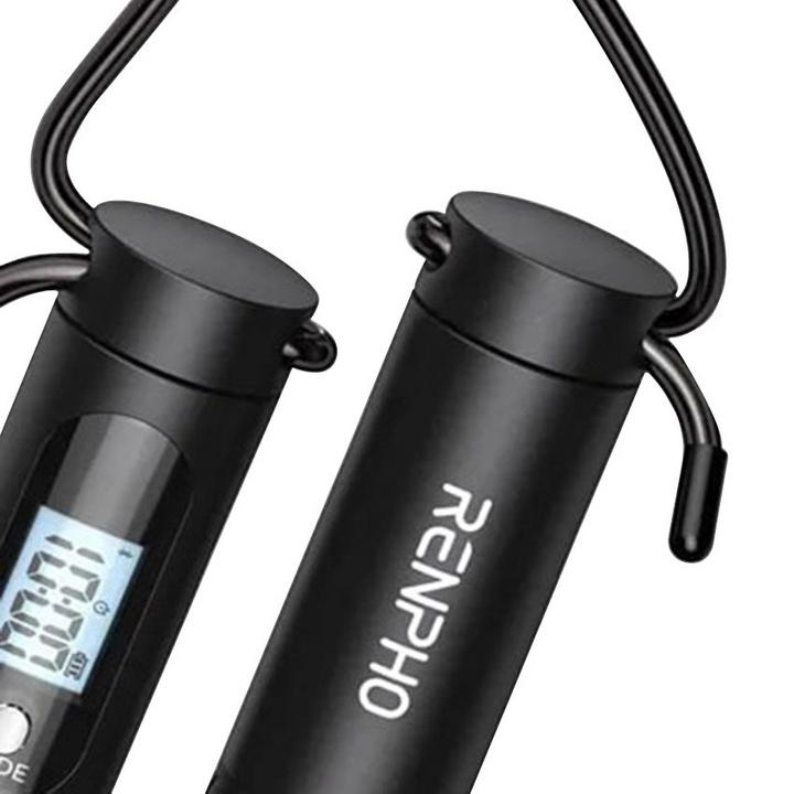 RENPHO, Cordless Jump Rope, Black