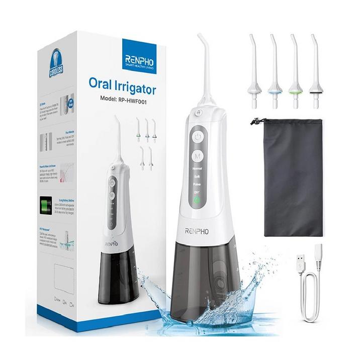 RENPHO, Waterproof Dental flosser, 300ml, White