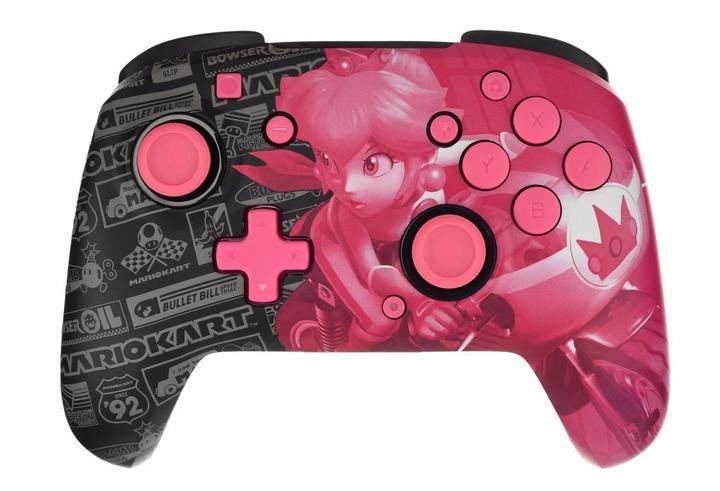 PDP, Switch, Rematch GLOW Wireless Controller,Grand Prix Peach eXtra
