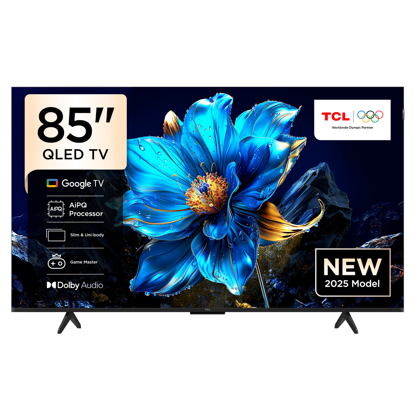 TCL, 85 Inch, QLED, 4K Samrt TV, HDMI 4, USB1, 60Hz, DLG 120Hz