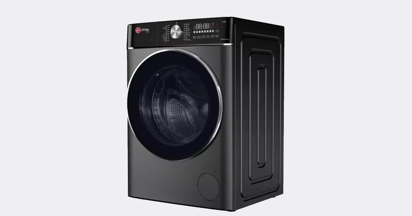 Washing machine door with chrome trim