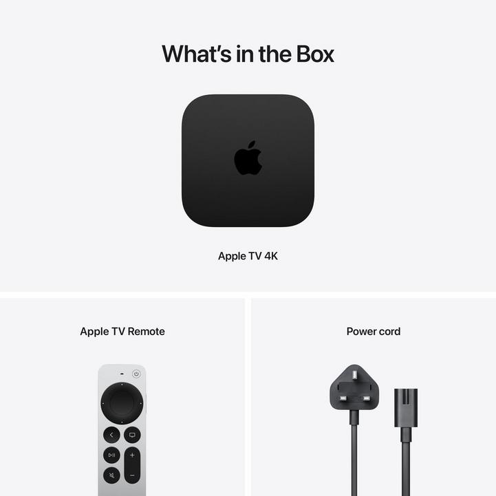 Apple, Apple TV 4K Wi‑Fi + Ethernet with 128GB storage, 3rd Gen