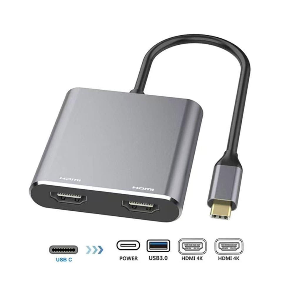 L'Avvento Type,C Hub To Dual Hdmi / Usb / Pd Type,C Charging Port 3