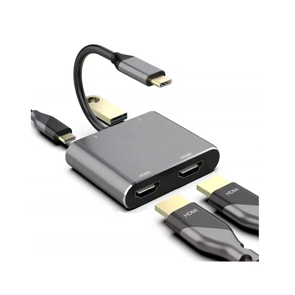 L'Avvento Type,C Hub To Dual Hdmi / Usb / Pd Type,C Charging Port 4