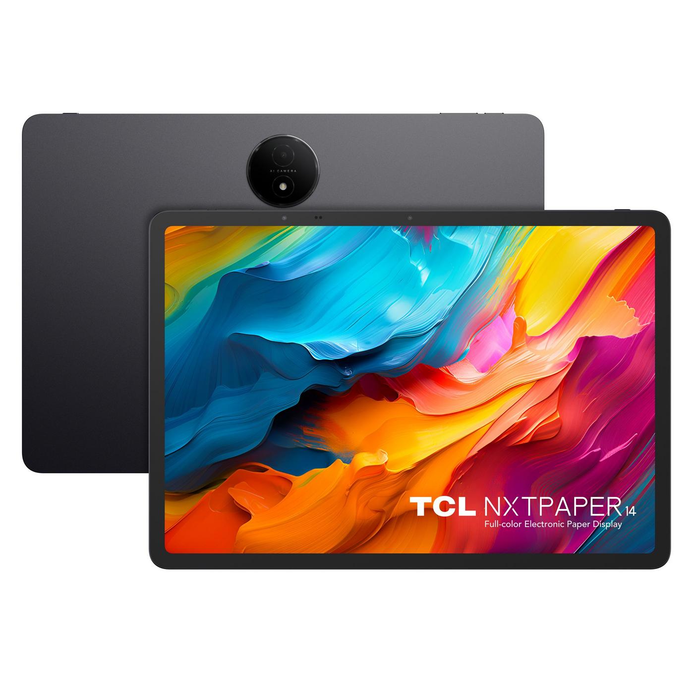 TCL NXTPAPER 14, Wi-Fi, 256 GB, Grey with Flip case, Eng-Arb