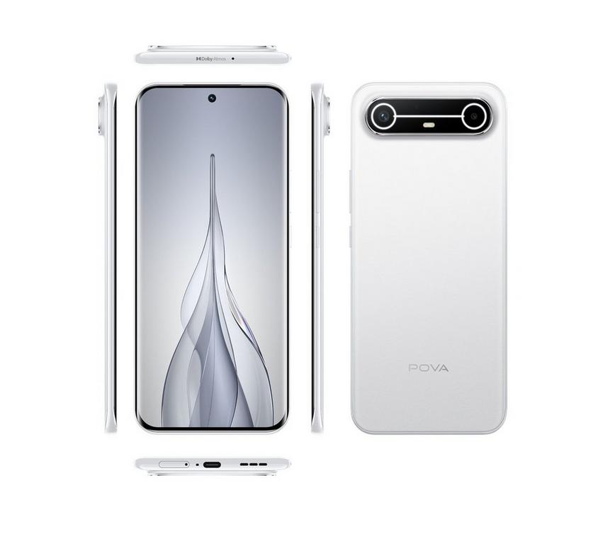 TECNO POVA Slim 5G, 256 GB, Slim White - eXtra