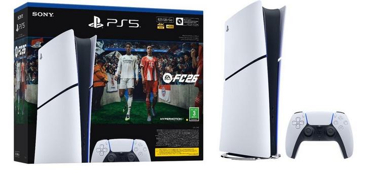 PS5, PLAYSTATION 825GB Slim Console Digital Edition, with EA FC
