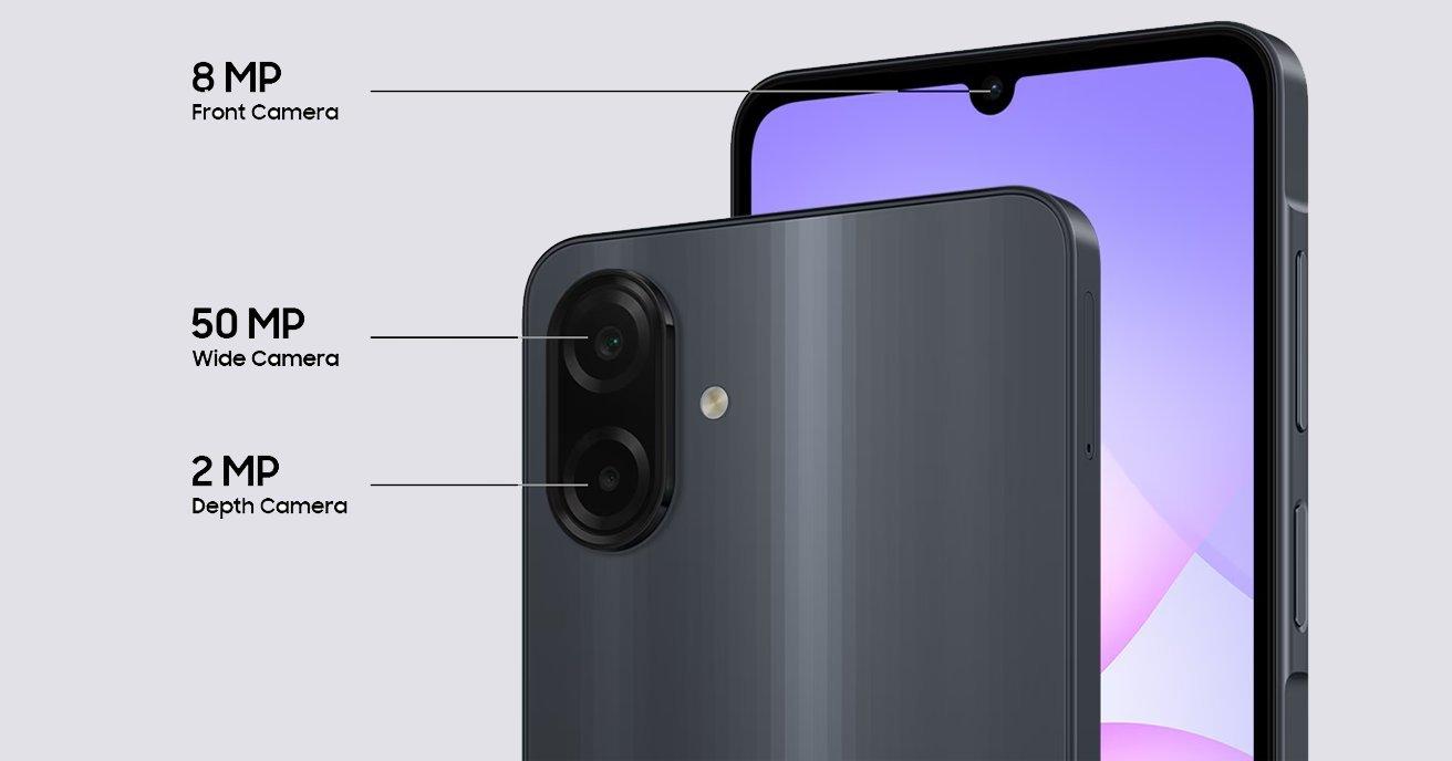 Galaxy A07 مع مستشعر بصمة جانبي