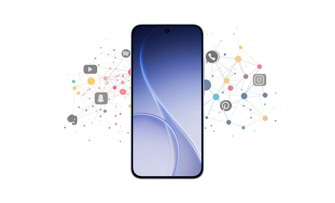 OPPO Reno15 F 5G in Aurora Blue