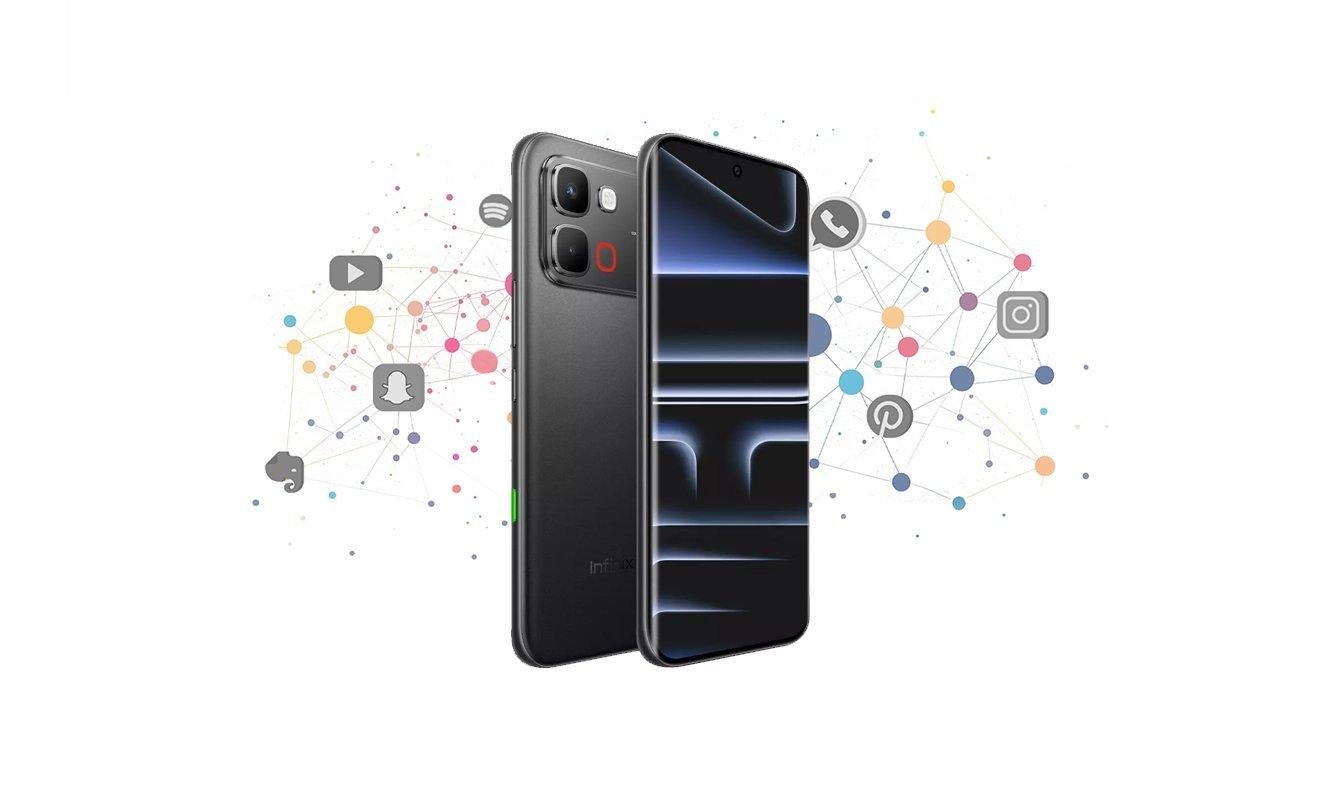 Infinix Note Edge front and back view