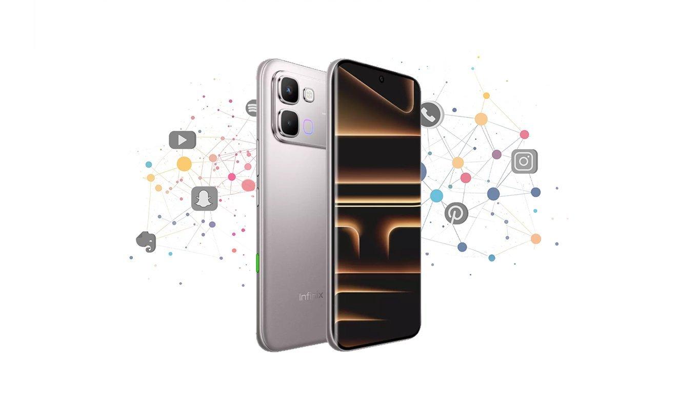 عرض أمامي وخلفي لـ Infinix Note Edge