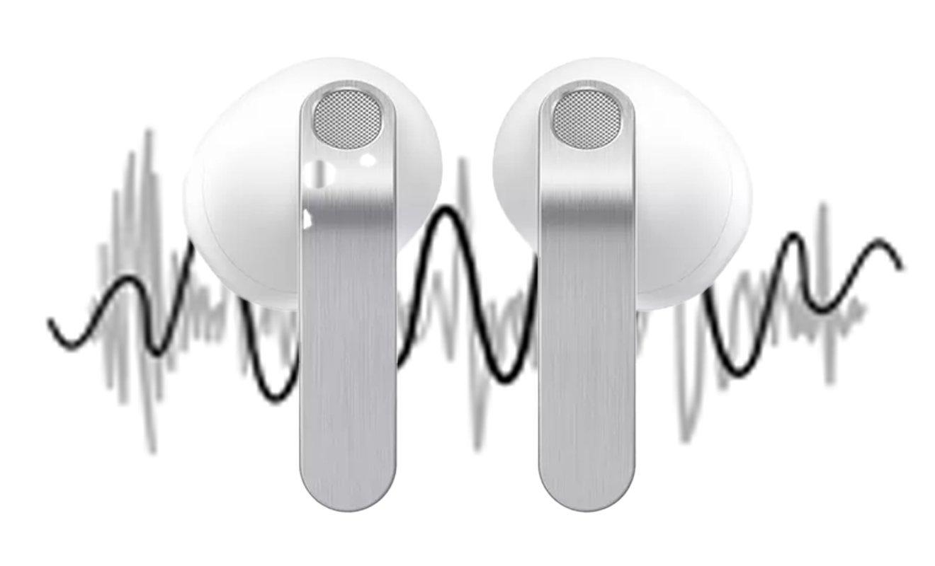 سماعات سامسونج Galaxy Buds4 باللون الأسود