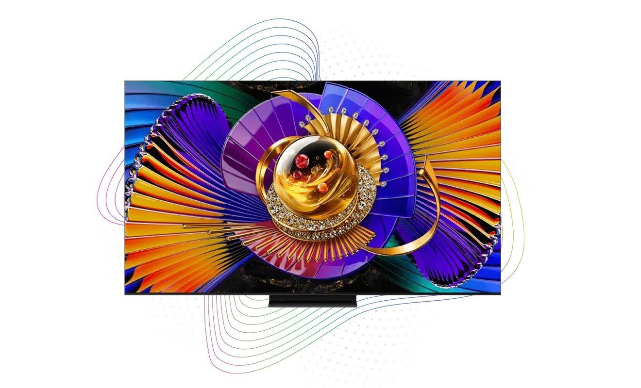 Front view of TCL 55C7L displaying a high-definition image
