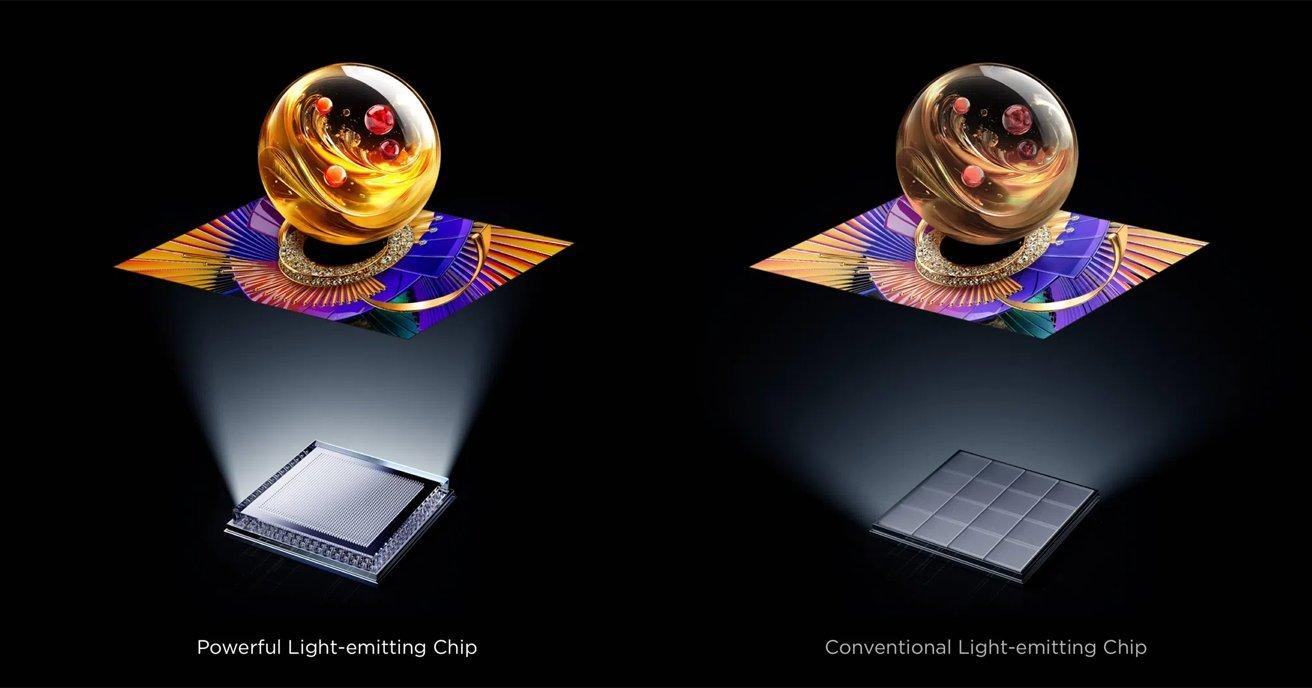 TCL 55C7L displaying a fast-paced game scene