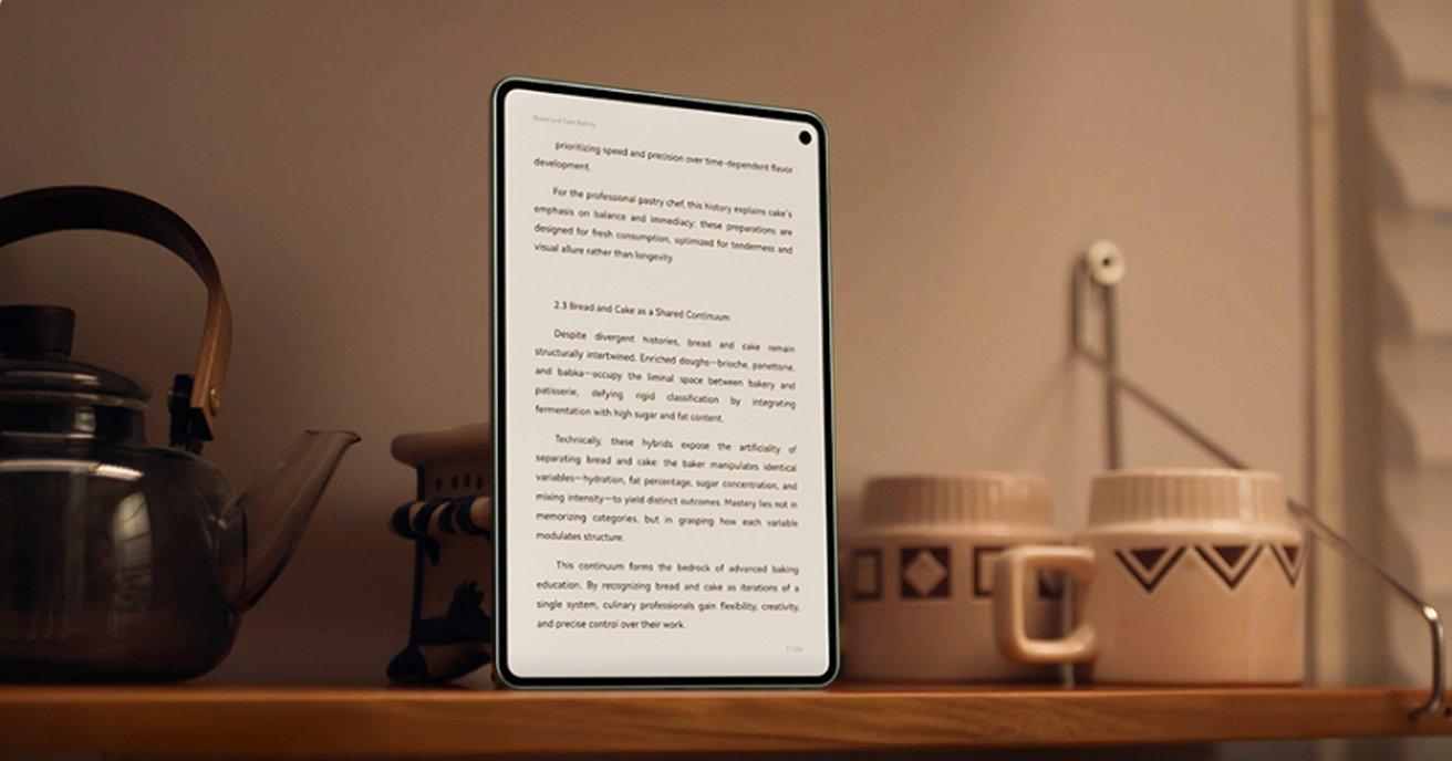 MatePad Mini يعرض إعداد الكاميرا المزدوجة