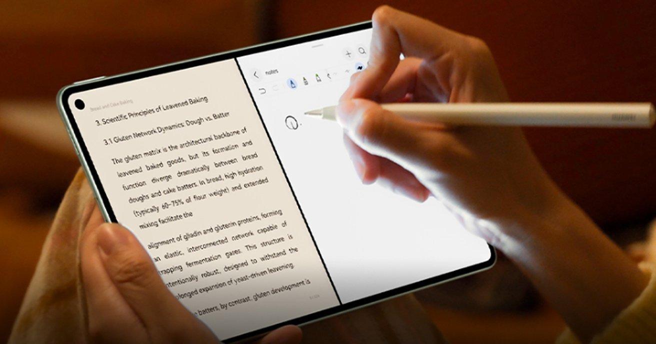 MatePad Mini يعرض إعداد الكاميرا المزدوجة