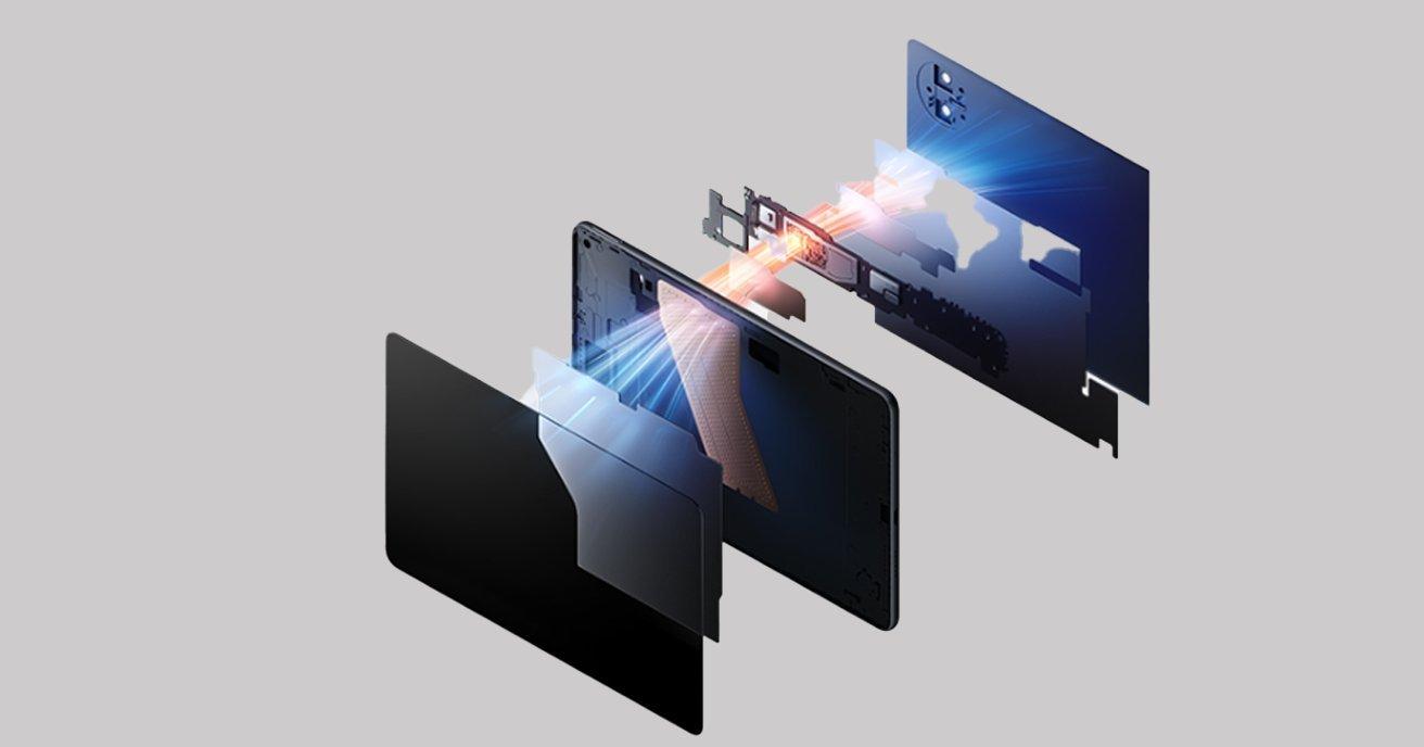MatePad Mini يعرض إعداد الكاميرا المزدوجة