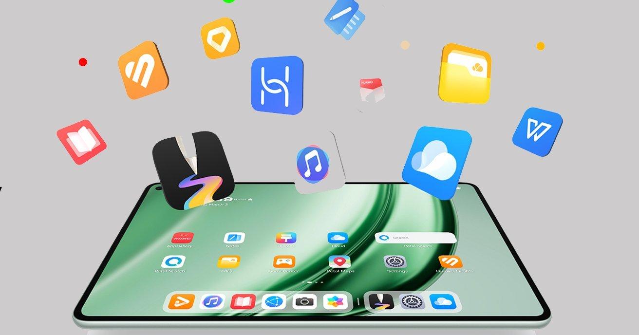 MatePad Mini يعرض إعداد الكاميرا المزدوجة