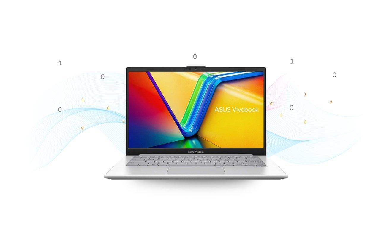 ASUS Vivobook Go 14 - Clamshell, AMD Ryzen 5-2.8 GHz - up to 4.3 GHz - 6MB Cache , 4 Cores , 16GB-LPDDR5, 512GB SSD -14 Inch FHD/16:9/Anti-glare - 60Hz, AMD Radeon, BT5.3, 720p HD, Win 11, Cool Silver