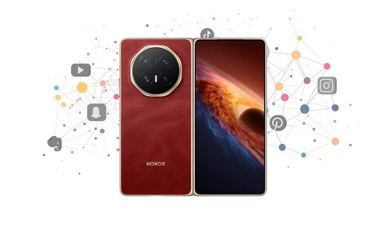 هاتف Honor Magic V6 مفتوح