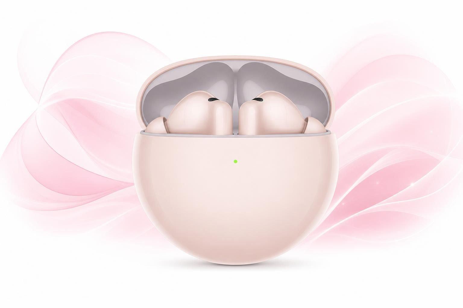 HUAWEI FreeBuds 7i ピンク　ワイヤレスイヤホン HUAWEI Freebuds 7i True Wireless Earbuds With ANC, Pink - eXtra Oman