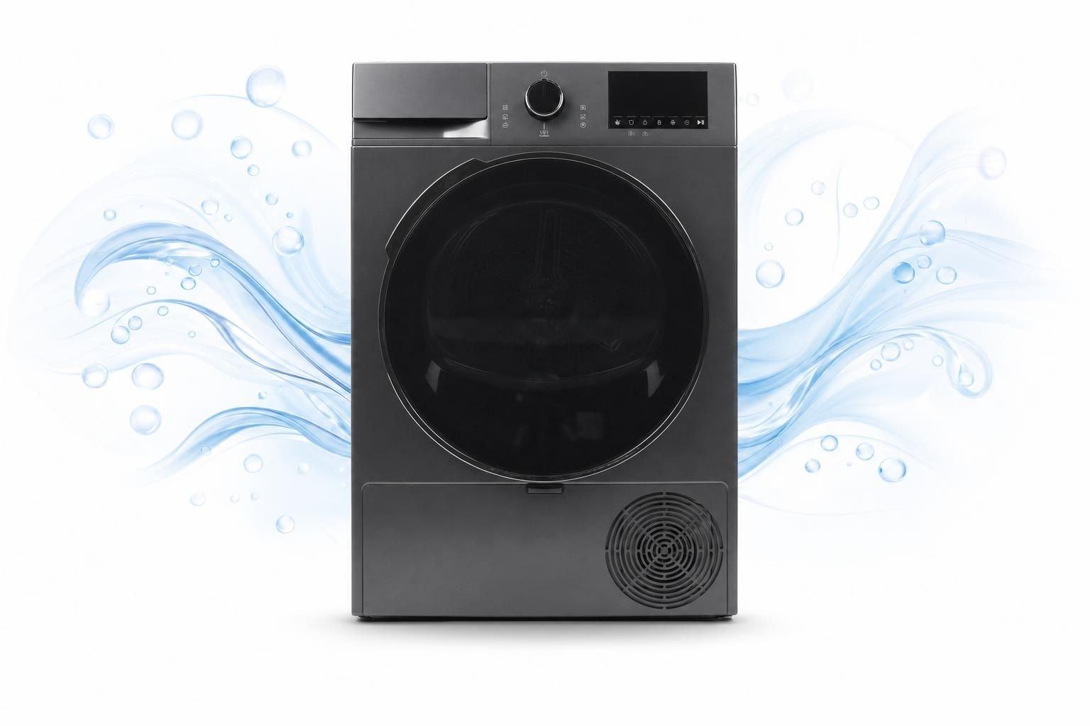 Ariston Heat Pump Dryer, 12kg, Inverter Motor, 15 Programs, Energy-efficient Drying, Color Manhattan Gray