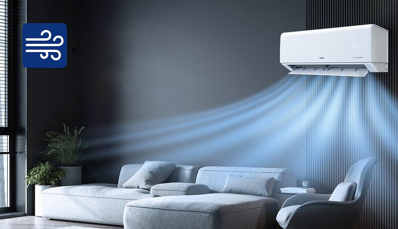 مكيف AUX يبرد غرفة