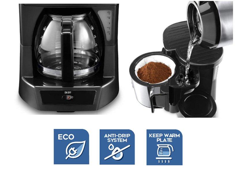 سعر ماكينة تقطير القهوة ديلونجي icm30 مواصفاتها ومميزاتها وعيوبها 