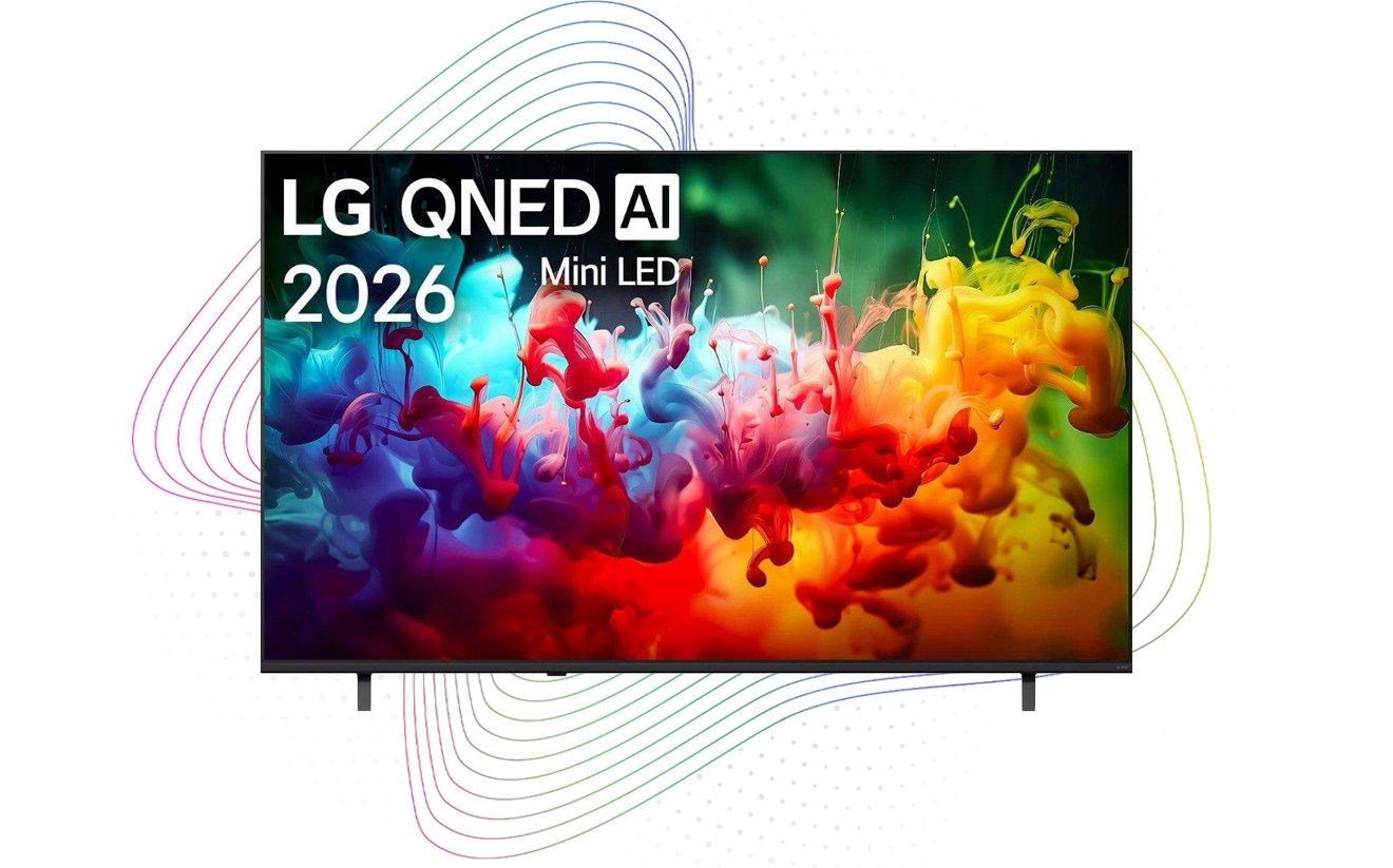 LG 75QNED72B6T in a living room setting