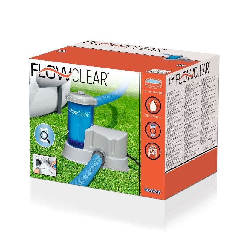 Bestway Flowclear Transparent Filter Pump 5678L/1500Gal 26-58675 4