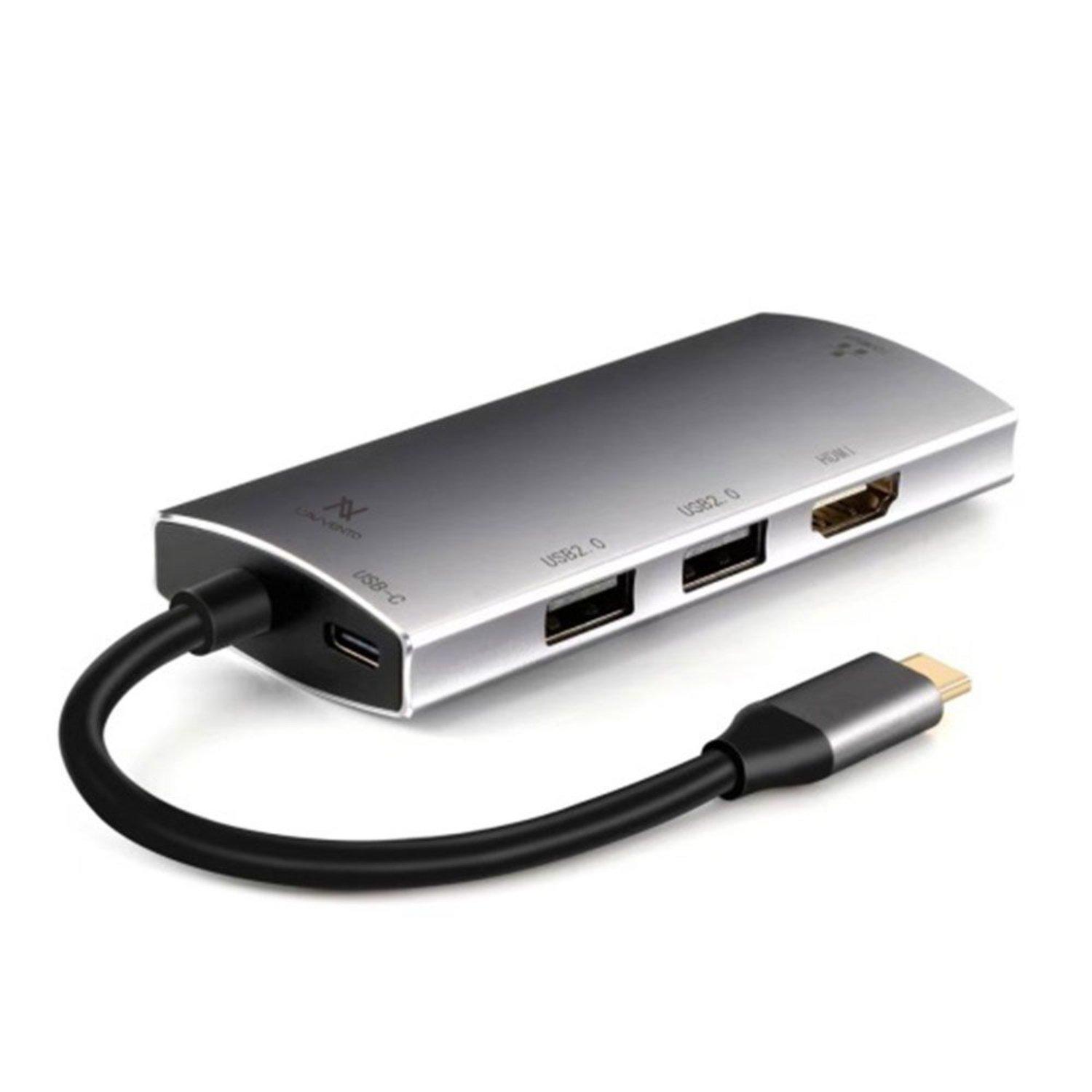 لافينتوType-C US016   5 في 1 - 5  قوة 87 وات بمخرج PD 4