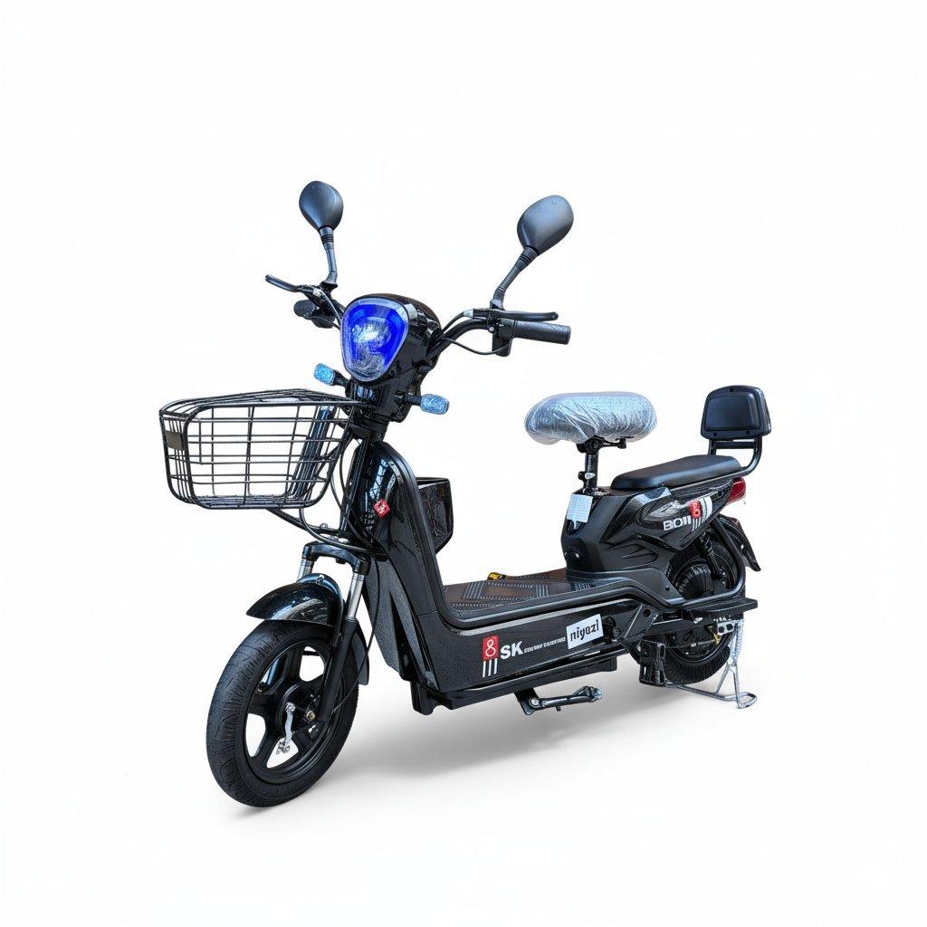 JY 16 Smart Electric Scooter - 500W Motor, 48V 12Ah Battery, Digital Display, Remote Control & Front Storage Basket. 3
