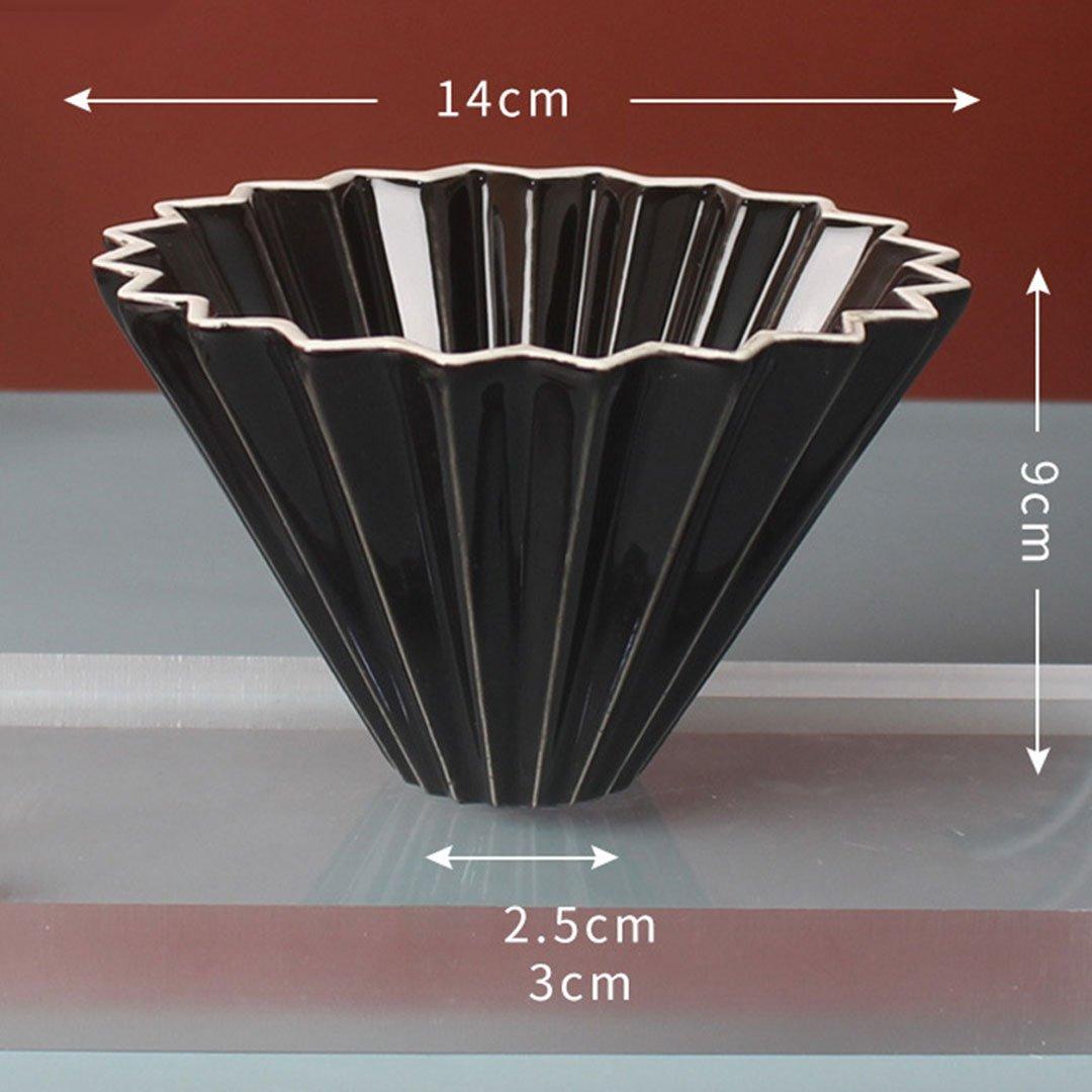 MIBRU V60 Ceramic Drip Funnel with Acrylic Base - Size 02 4