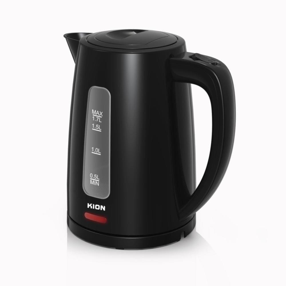 KION,  KETTLE 1.7L 2200W PLASTIC WITH BLACK COLOR  WITH WINDOOW 4