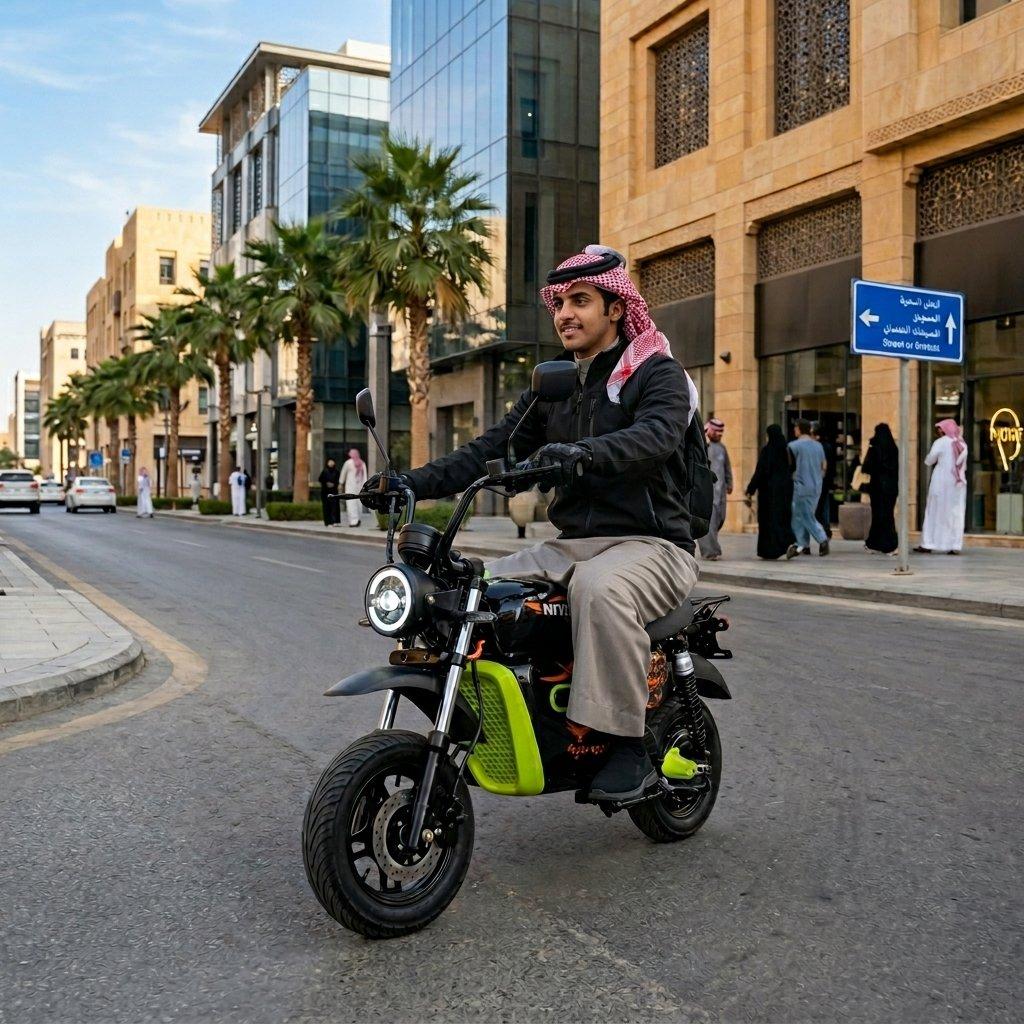 S7 Electric "Honda Style" Mid-Size Bike - 1500W Motor, 60V 25Ah Lithium Battery, Hydraulic Oil Brakes & NFC Ignition. 4