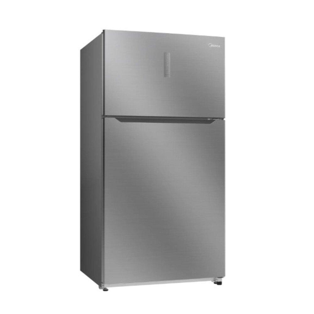 Midea refrigerator and freezer,two doors,17.3 cu.ft fridge,5.7 cu.ft freezer,silver,mdrt866fgf46 3