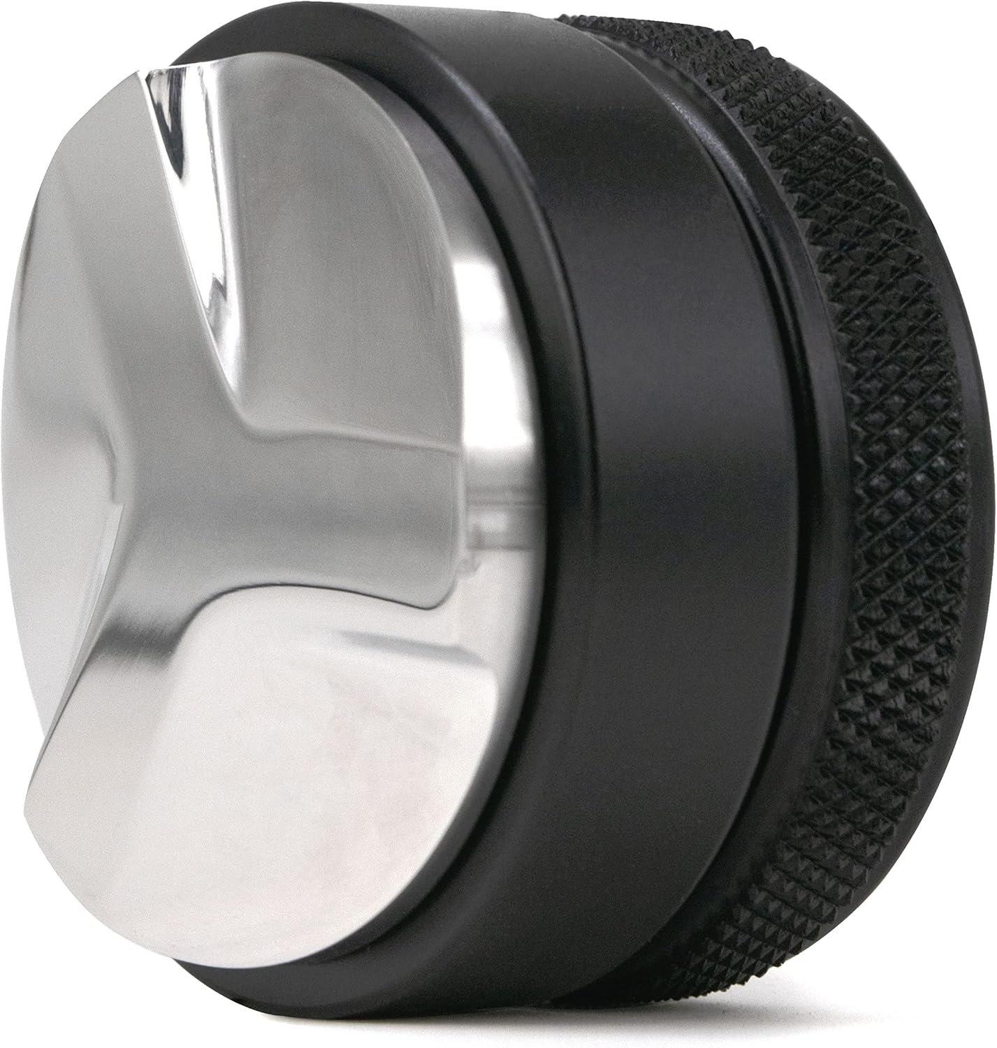Mibru coffee distributor 51mm, 53mm, 58mm | espresso coffee tamper distributor tool/leveler | espresso machine accessories adjustable palm | delonghi dedica portafilter (black, 53mm) 4