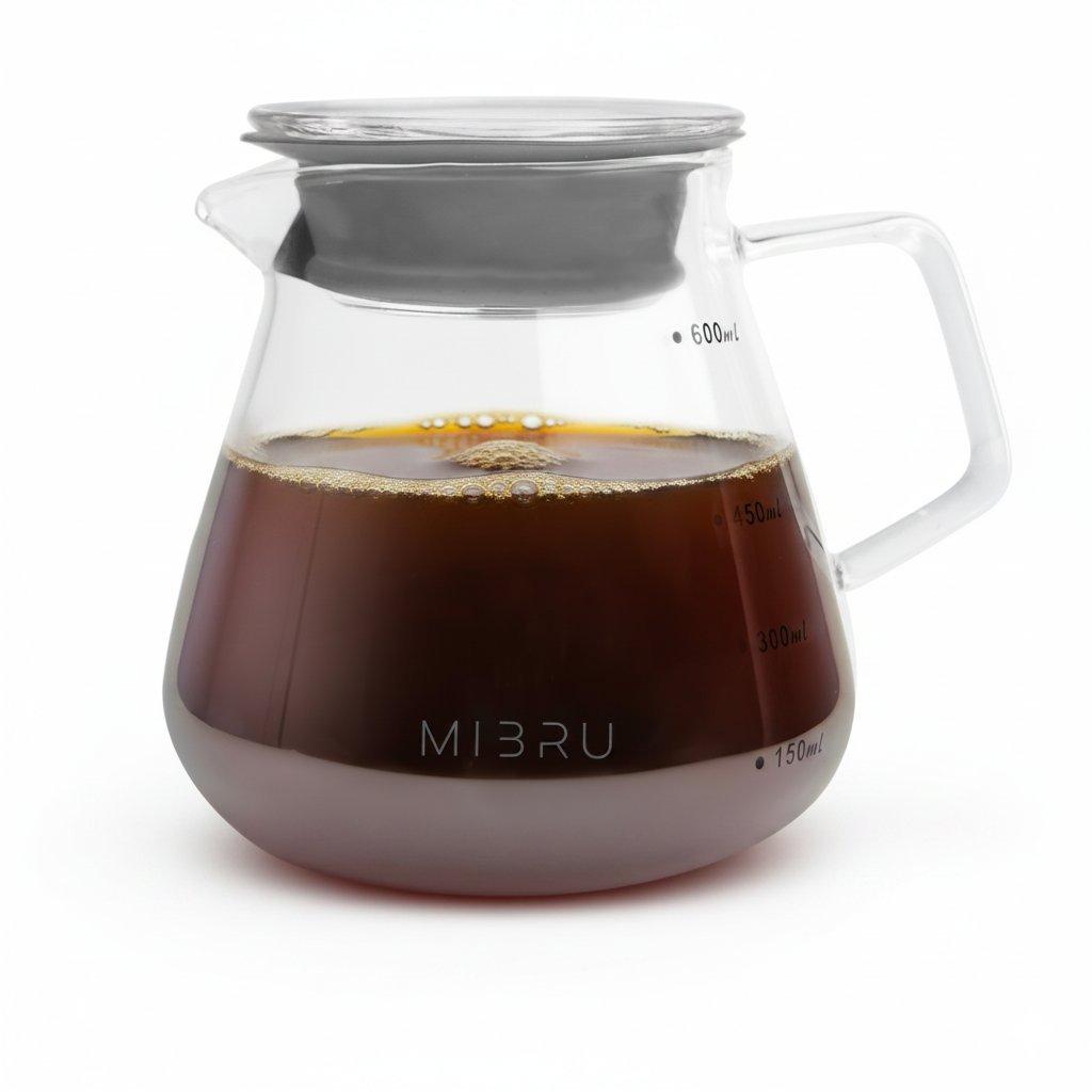 Mibru v60 drip kit set, 7pcs specialty pour over premium brewer tools – barista drip maker with gooseneck kettle, grinder, filter, Doser 4