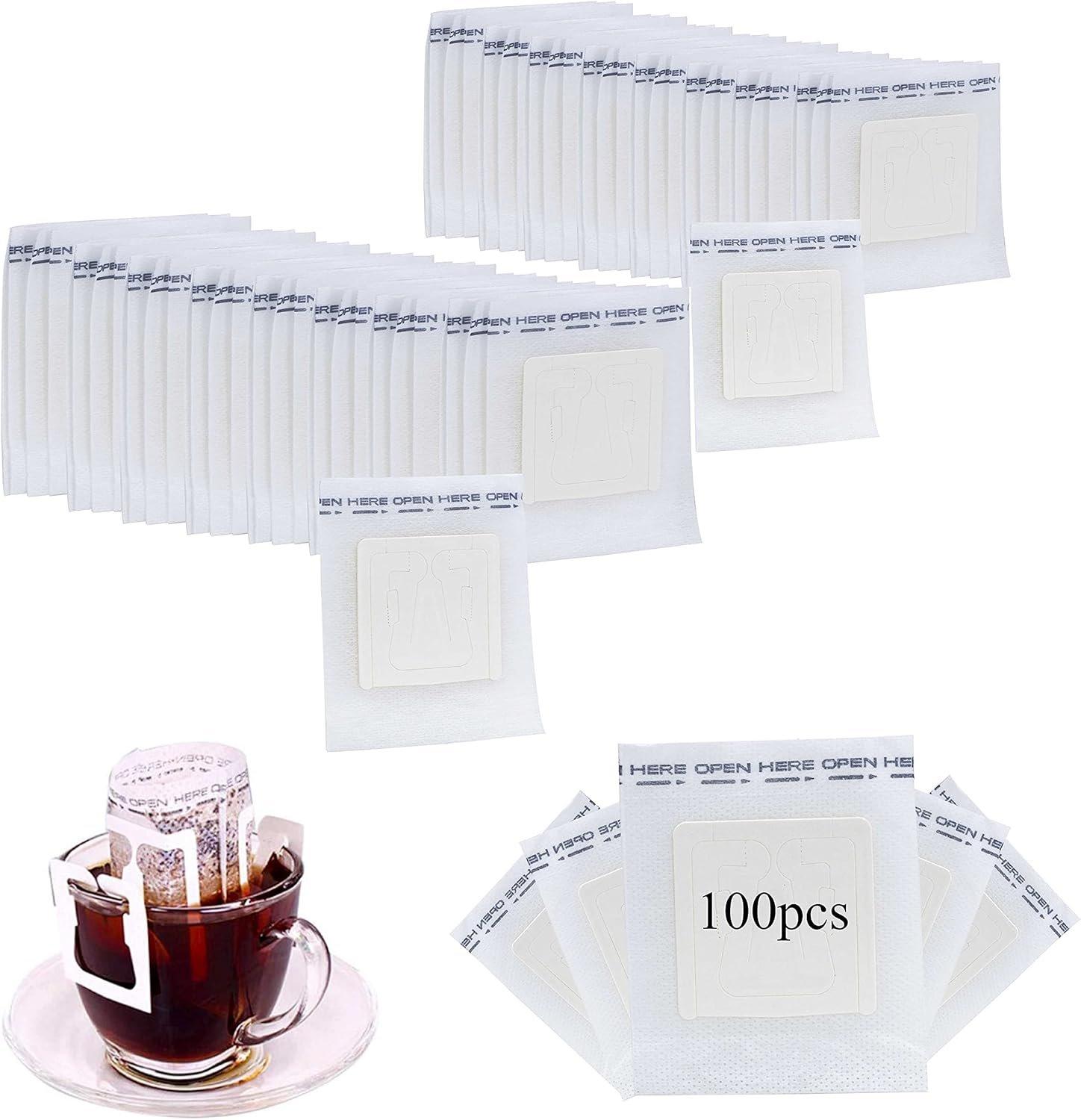 Mibru disposable drip coffee filter paper bag portable hanging ear single serve hygienic travel camping tea tools 4