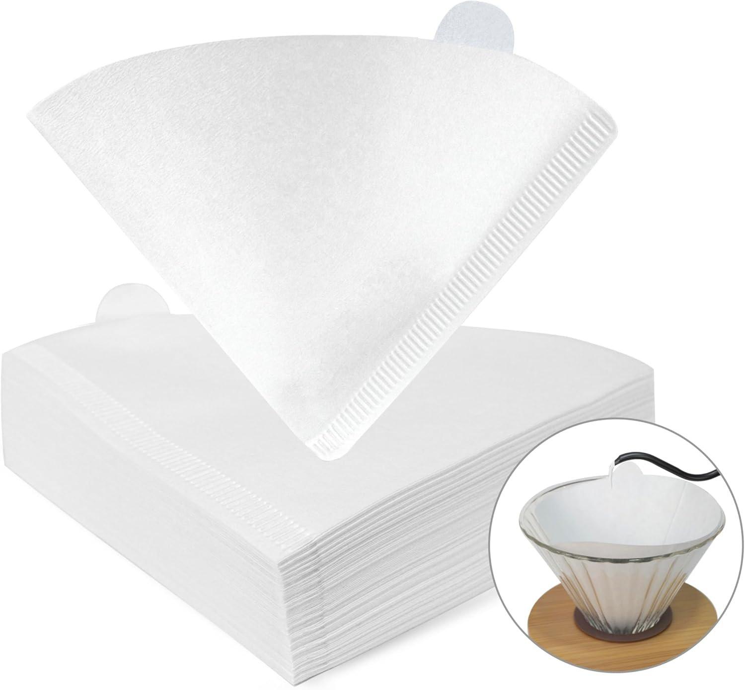 Mibru | coffee filter | v60 cone coffee filters | pour over drippers coffee filter v02 with box stand فلتر قهوة v60 (1-2 cups v01, 100) 3