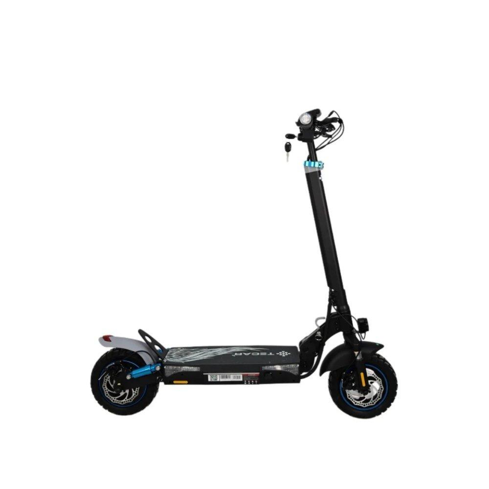 Tecar, falcon electric scooter, 10-inch frame size, with suspension, led light, key fob, 4