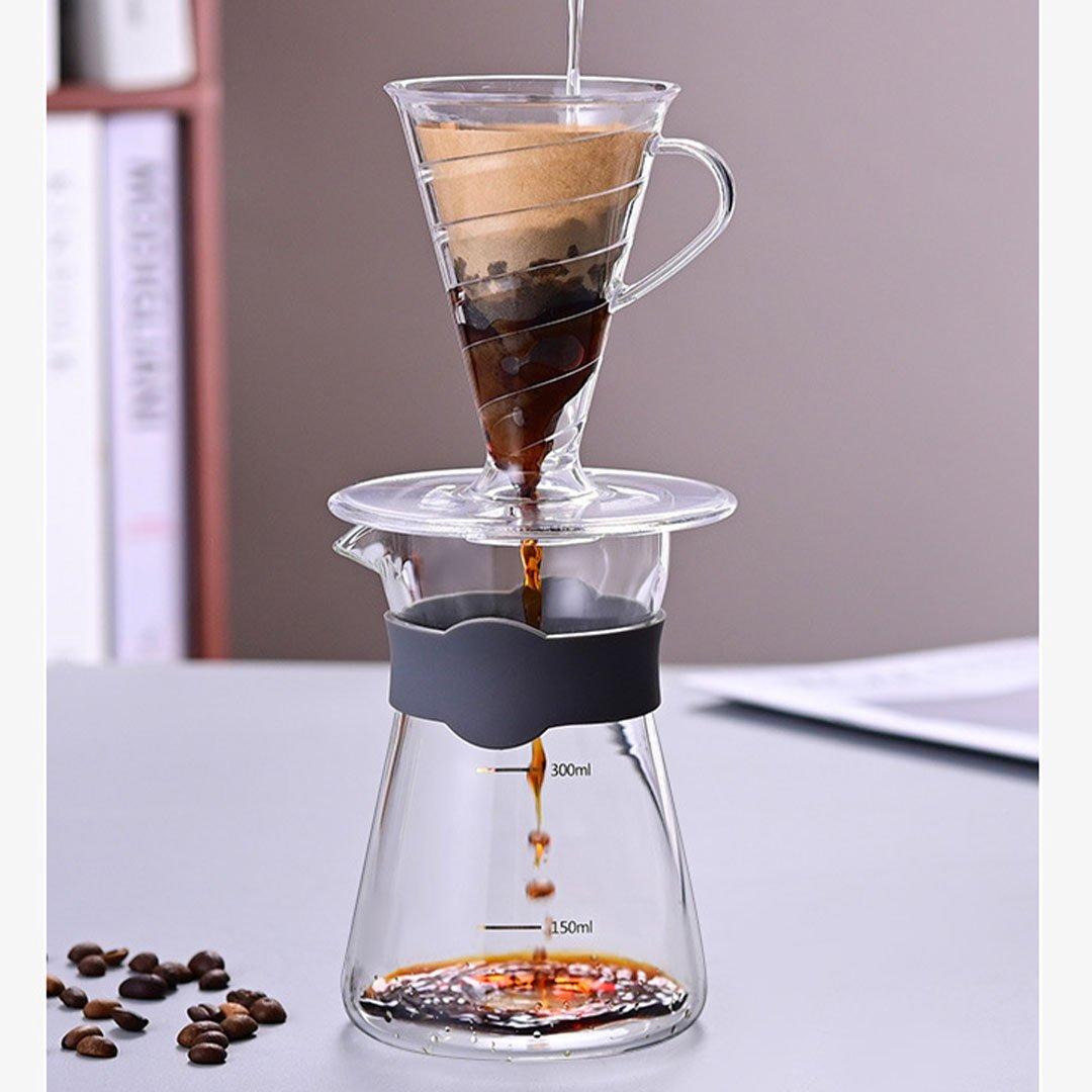 Deep drip coffee funnel compatible with cafec flour deep 27 filters 4