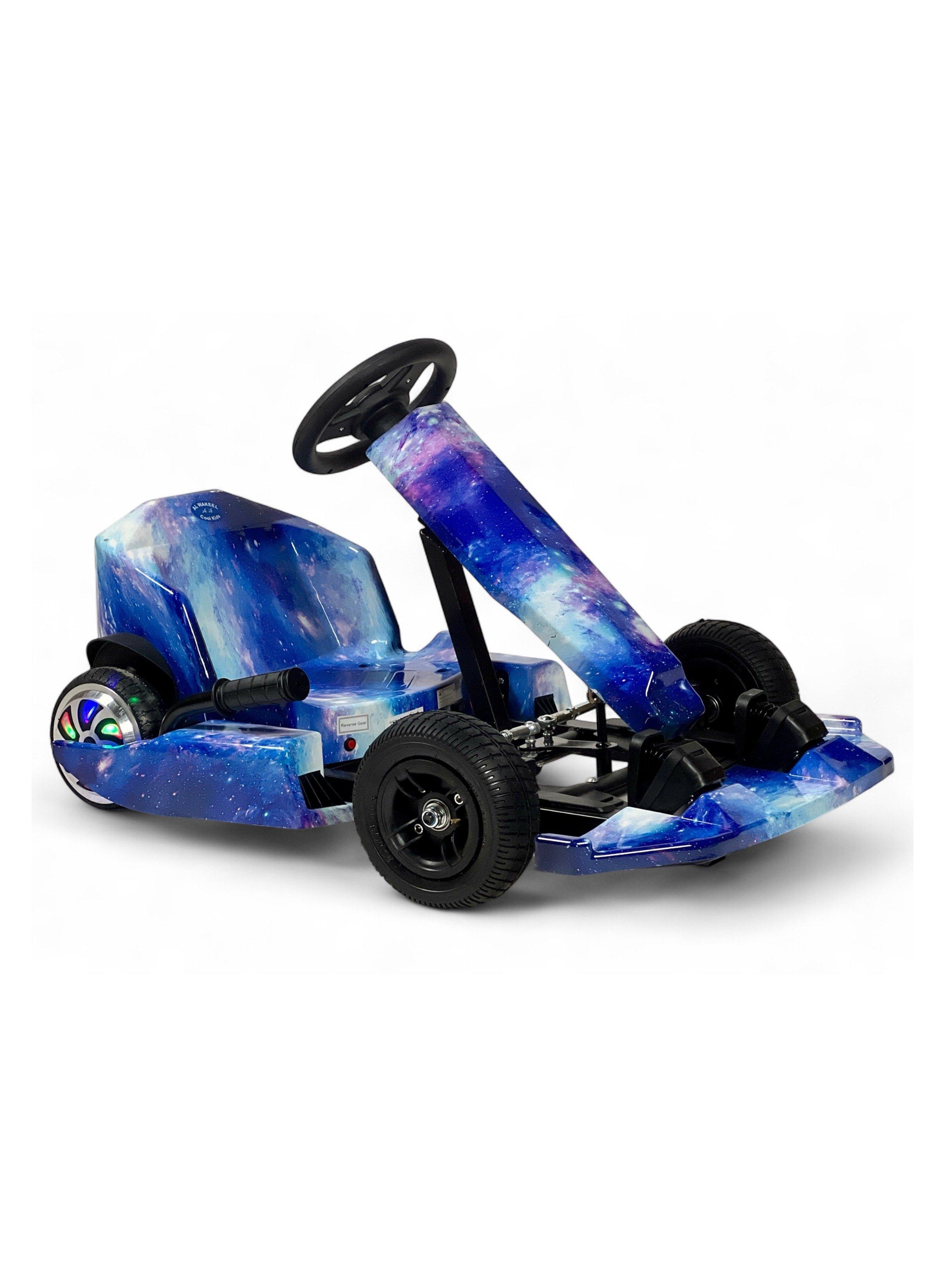 ALBADER Drift Car for Kids, 36V Electric Ride On Drift Car, Crazy Kart with LED Wheels, Bluetooth Music, 3 Forward Speeds, Reverse Gear, High Torque Motor, Air Filled Tires, Hand Brake, 4 Wheel 3
