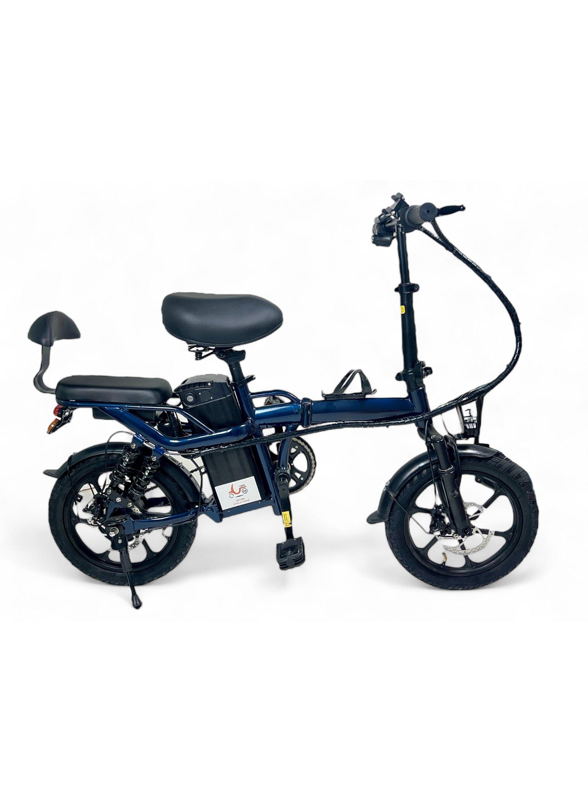 Electric Bike 16 Inch Size, Electric Bicycle With 2 Seats 60-65 KM/H Max Speed, Foldable Electric Scooter with Cruise Control, Lightweight E-bike 500W, Scooter Range 35 Kilometer 3