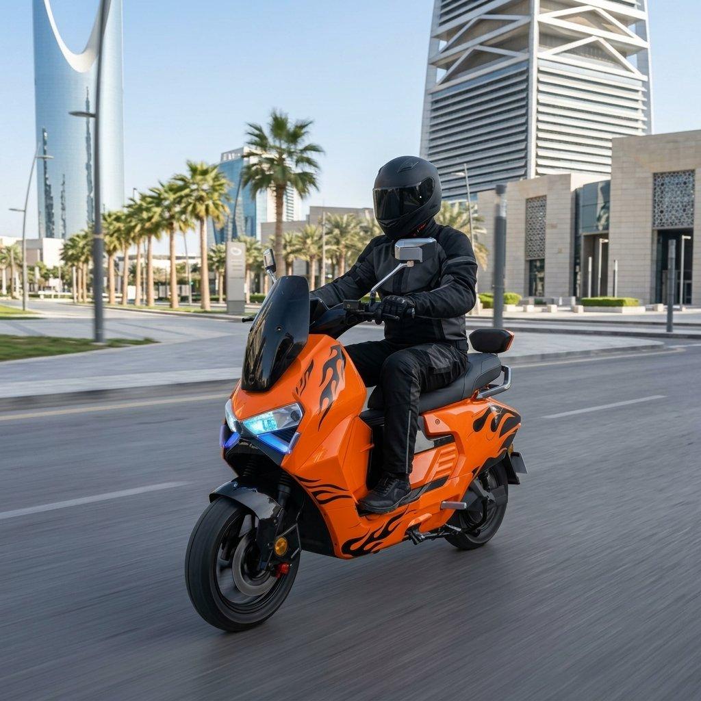 Premium adult electric sport scooter – 5000w torque with remote control & nfc system 4
