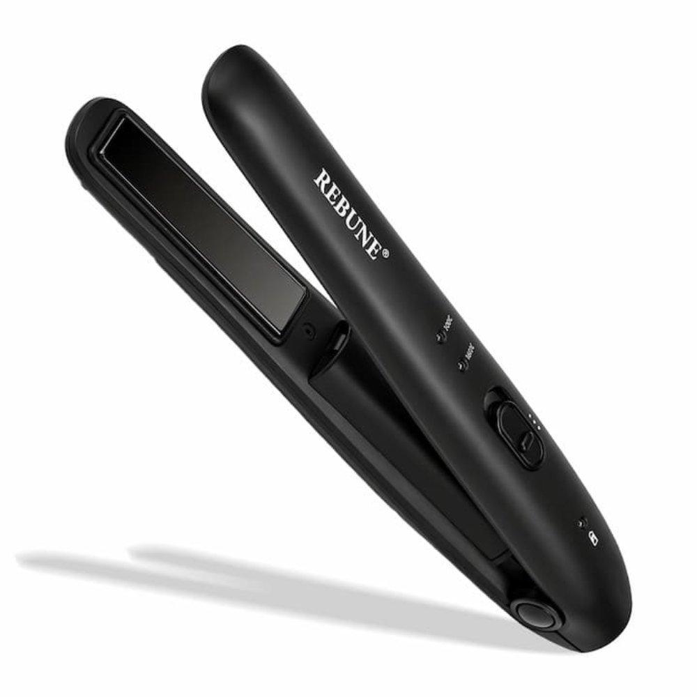 Rebune mini cordless hair straightener (re-2073) | 2200mah rechargeable portable travel flat iron for quick styling 4
